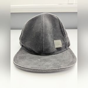Bench Unisex Adjustable Grey/Gray Corduroy Baseball Cap/Visor Hat - One Size